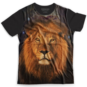 Kaos Fullprint Lion Print Graphic T-Shirt 