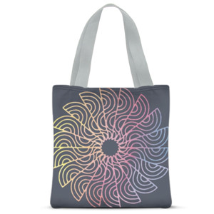 Tas Tote Fullprint Geometri