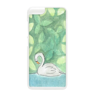 Watercolor Swan in the forest Casing HP