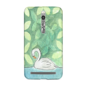 Watercolor Swan in the forest Casing HP
