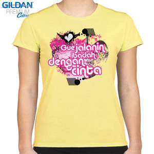 Kaos Gue Jalanin Ibadah Dengan Cinta