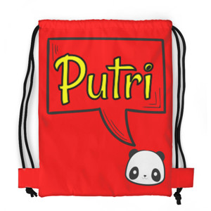 Tas Serut Fullprint Tas Serut Anak - Custom Nama