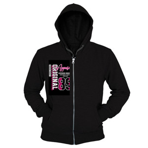 Hoodie Zipper Apparel 89 Original Pink