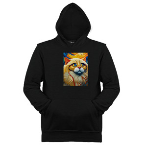 Jaket Hoodie  Kucing Abstrak Estetik