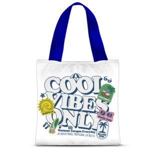 Tas Tote Fullprint Tas Tote Bag COOL VIBES ONLY - Summer Beach Tropic