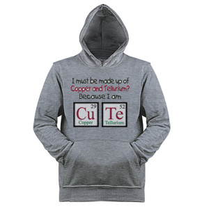 Jaket Hoodie chemical periodic table cute