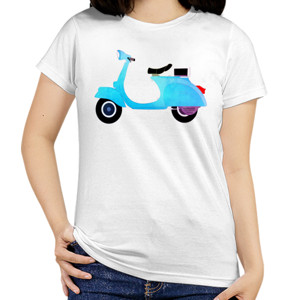 Kaos Vespa Cute Elegant - Kaos Vespa Keren Elegan