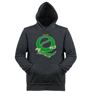 Jaket Hoodie hoodie MyQer dengan punggung Refresh Your Life