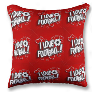 Bantal I LOVE FOOT BALL