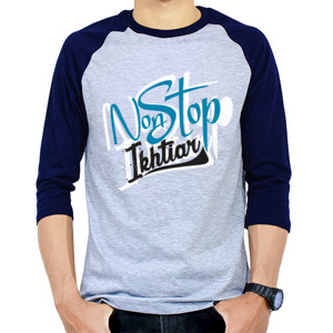 Kaos Raglan Non-Stop Ikhtiar