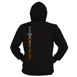 Hoodie Zipper Sword weapon