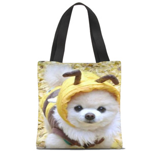 Tas Tote Fullprint Love Dog