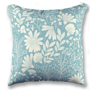 Bantal White Flowers