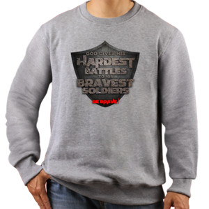 Jaket Sweater brave soldier (kaos rohani)