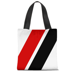 Tas Tote Fullprint Merah - Hitam