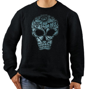 Jaket Sweater Blue Skull
