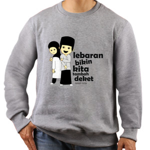 Jaket Sweater Design Lebaran Bikin Kita Tambah Deket