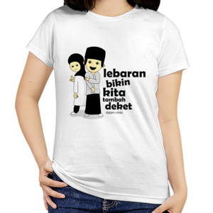Kaos Design Lebaran Bikin Kita Tambah Deket