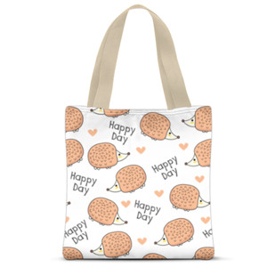 Tas Tote Fullprint Pola Kartun Lucu