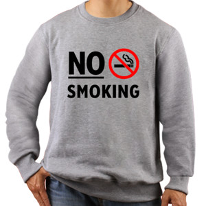 Jaket Sweater Kaos No Smoking