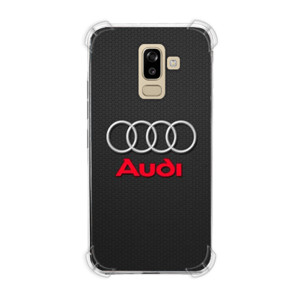 Casing HP Audi 3D Logo Carbon Fiber