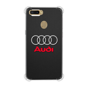 Casing HP Audi 3D Logo Carbon Fiber