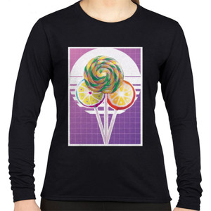 Kaos Cutie Lollipop Retro Vaporwave - Foodie Beauty