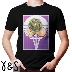 Kaos Cutie Lollipop Retro Vaporwave - Foodie Beauty