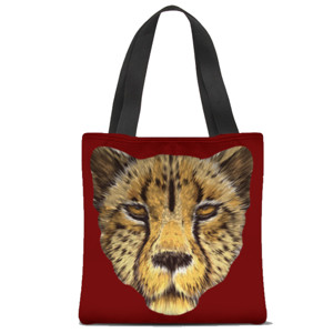Tas Tote Fullprint cheetah