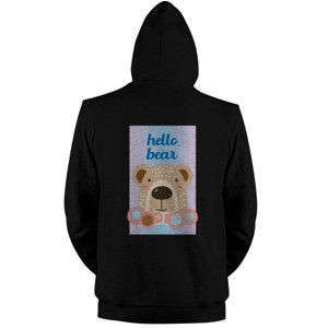Jaket Hoodie Hello, Bear (hanya belakang)
