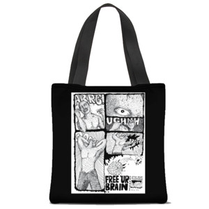 Tas Tote Fullprint FREE your brain