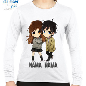 Kaos Couple Cartoon - Bebas Nama