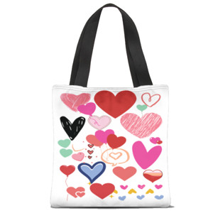 Tas Tote Fullprint tas hati