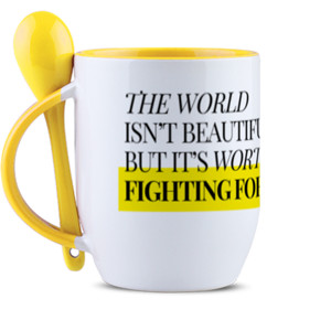 Mug Sendok Nausicaa - The World isnt Beautiful But ...