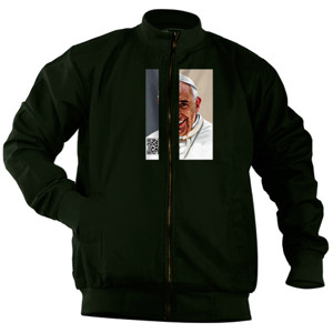 Jaket Bomber Pria POPE FRANCIS 012