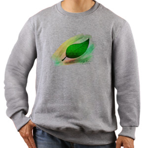 Jaket Sweater Daun Hijau Jaga Bumi