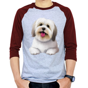 Kaos Raglan Kaos Gambar Anjing 316