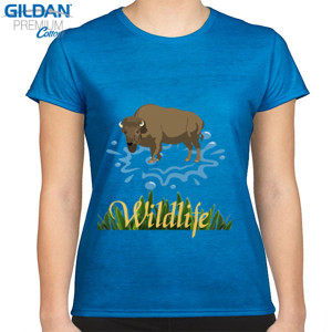 Kaos Kaos Bison Wildlife Nature Hewan Eksotis Dilindung