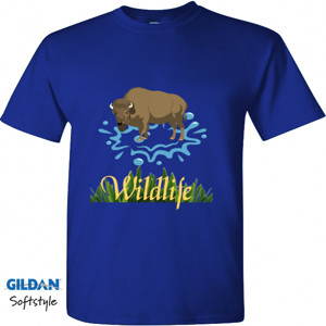 Kaos Kaos Bison Wildlife Nature Hewan Eksotis Dilindung