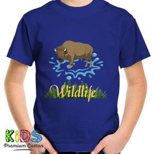 Kaos Kaos Bison Wildlife Nature Hewan Eksotis Dilindung