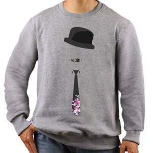 Jaket Sweater Mustaches and Roses