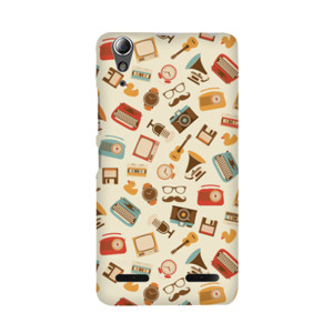 Vintage objects pattern design Casing HP