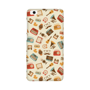 Vintage objects pattern design Casing HP
