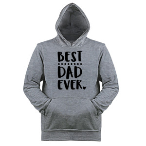 Jaket Hoodie Kaos Best Dad bahan Gildan