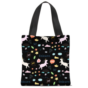 Tas Tote Fullprint Funny unicorn