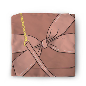 Sarung Bantal Pita bunga