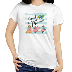 Kaos CEWEK JUST MARRIED