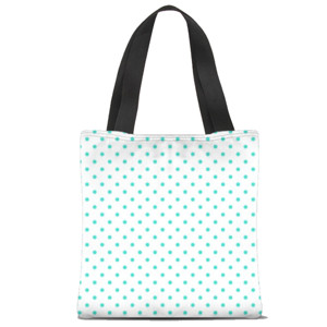 Tas Tote Fullprint Turqu Dot Totebag
