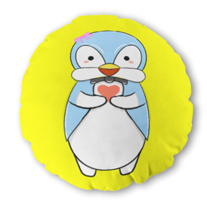 Bantal Bulat Sweet penguin