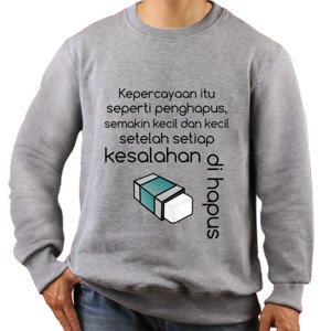Jaket Sweater Kesalahan dan Penghapus